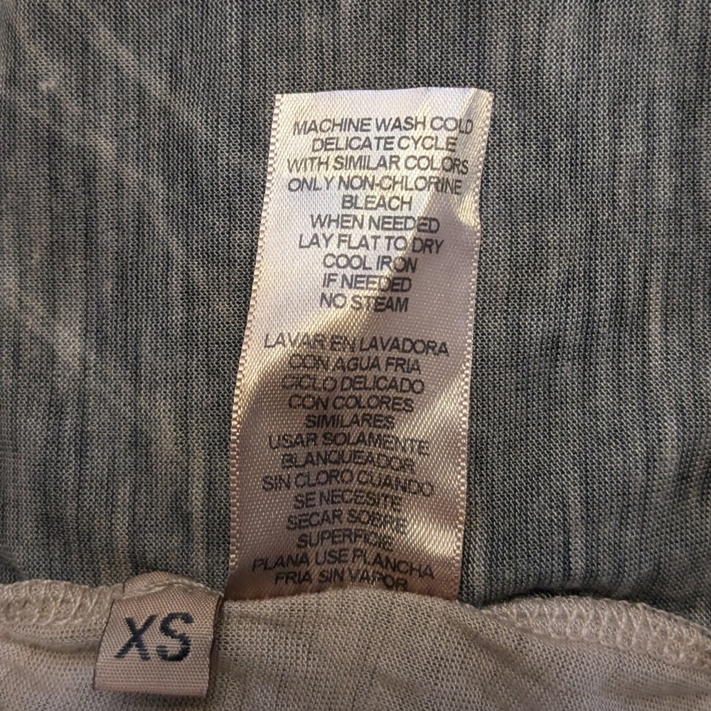 NWT Kut From The Kloth T-shirt Graphic Tiger Face Assymetrical Hem Loose XS - Picture 6 of 6